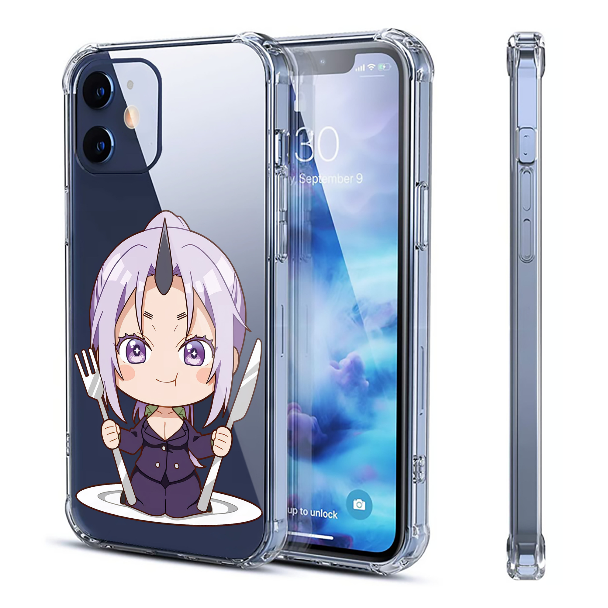 （画像用） 転スラ Regarding Reincarnated to Slime 【iPhone 12シリーズ対応】透明スマホケース（クリアソフトケース）